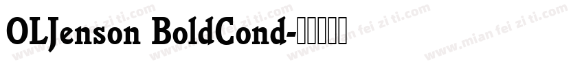 OLJenson BoldCond字体转换